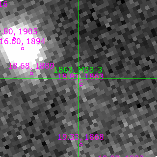 M33-3 in filter B on MJD  60506.360