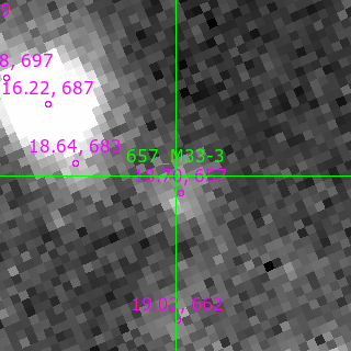 M33-3 in filter B on MJD  60556.260