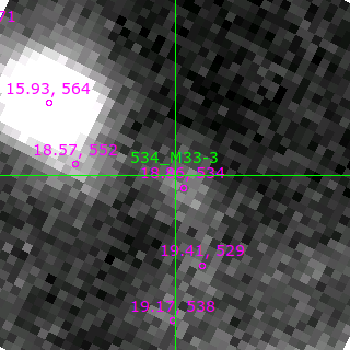 M33-3 in filter V on MJD  58108.110