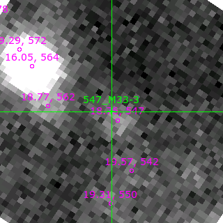 M33-3 in filter V on MJD  58312.390