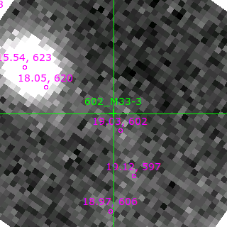 M33-3 in filter V on MJD  58342.400