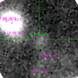 M33-3 in filter V on MJD  59161.090