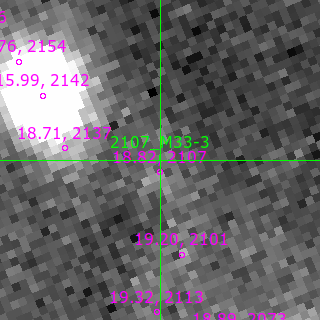 M33-3 in filter V on MJD  60594.110