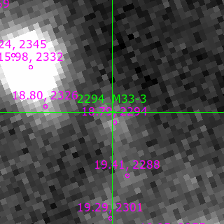 M33-3 in filter V on MJD  60651.160