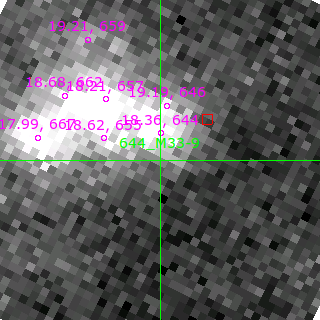 M33-9 in filter B on MJD  58108.110