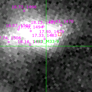 M33-9 in filter R on MJD  58043.110