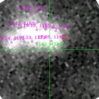 M33-9 in filter V on MJD  59161.110