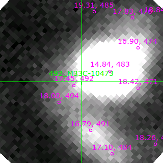 M33C-10473 in filter B on MJD  58420.100