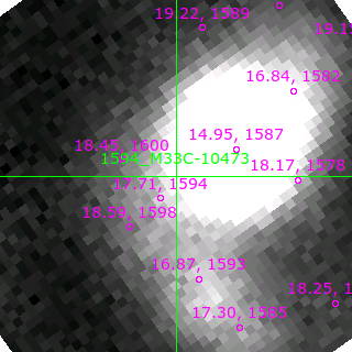 M33C-10473 in filter B on MJD  58779.180