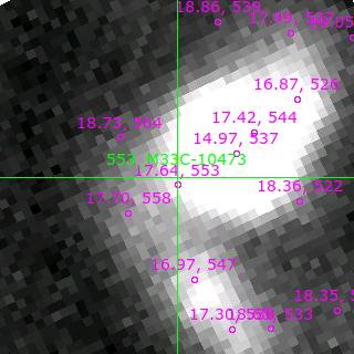 M33C-10473 in filter B on MJD  59854.220