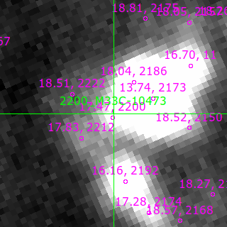 M33C-10473 in filter R on MJD  60533.380