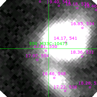 M33C-10473 in filter V on MJD  58420.100