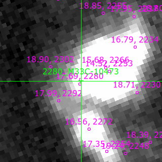 M33C-10473 in filter V on MJD  60651.160