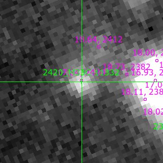 M33C-11332 in filter B on MJD  60556.240