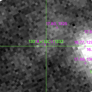 M33C-11332 in filter I on MJD  60290.150