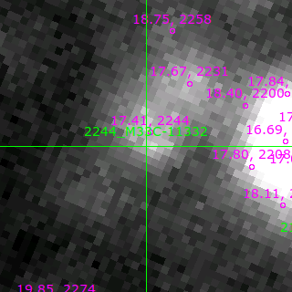 M33C-11332 in filter R on MJD  57964.350