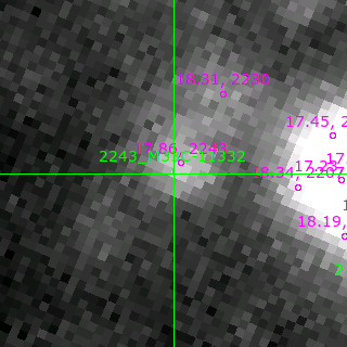 M33C-11332 in filter V on MJD  57964.350