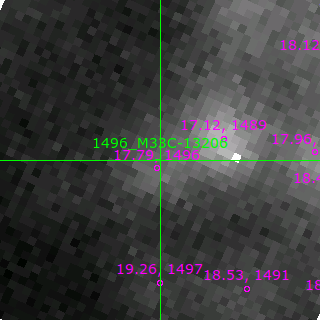 M33C-13206 in filter B on MJD  57988.410
