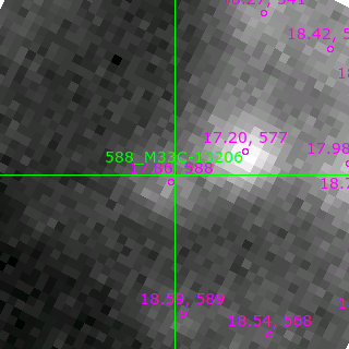 M33C-13206 in filter V on MJD  58103.140
