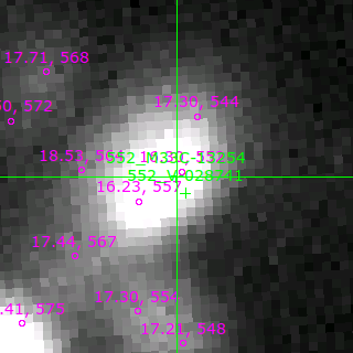 M33C-13254 in filter B on MJD  56976.190