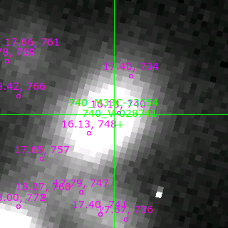 M33C-13254 in filter B on MJD  57310.160