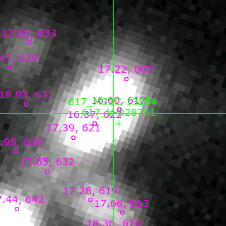 M33C-13254 in filter B on MJD  57634.380