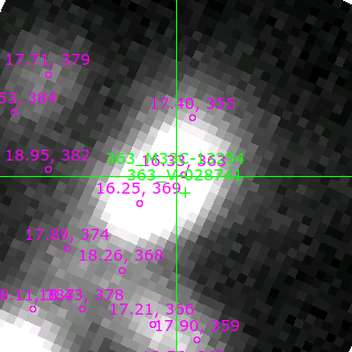 M33C-13254 in filter B on MJD  57988.410