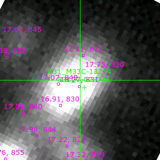 M33C-13254 in filter B on MJD  58073.220