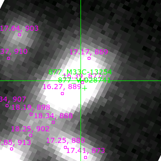 M33C-13254 in filter B on MJD  58108.110