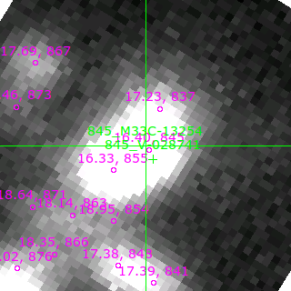 M33C-13254 in filter B on MJD  58316.350