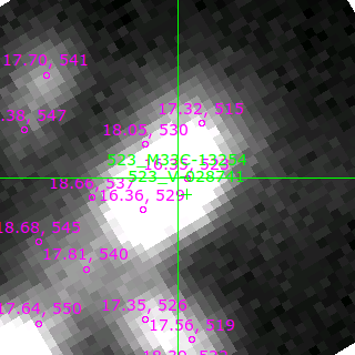 M33C-13254 in filter B on MJD  59082.320