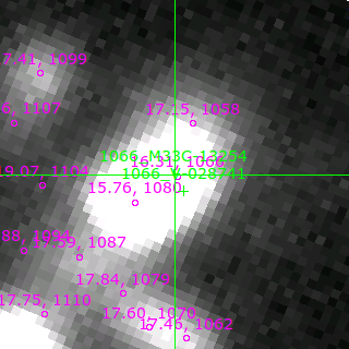 M33C-13254 in filter V on MJD  57964.400