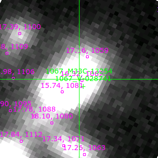 M33C-13254 in filter V on MJD  58108.110
