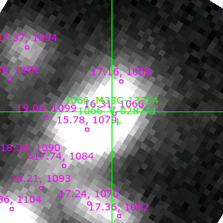 M33C-13254 in filter V on MJD  58316.350