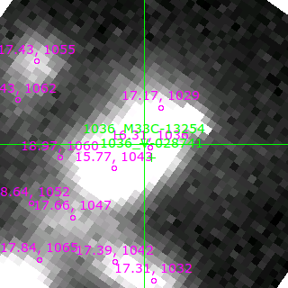 M33C-13254 in filter V on MJD  58341.370