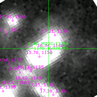 M33C-13254 in filter V on MJD  59059.400