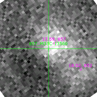 M33C-13560 in filter V on MJD  58779.180