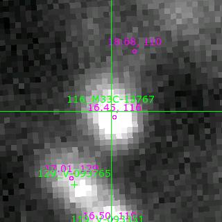 M33C-13767 in filter B on MJD  56976.180