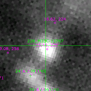 M33C-13767 in filter B on MJD  57401.100