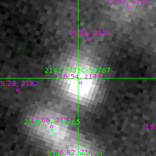 M33C-13767 in filter B on MJD  57634.360