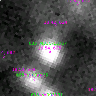 M33C-13767 in filter B on MJD  57964.350