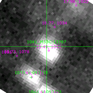 M33C-13767 in filter B on MJD  58317.370