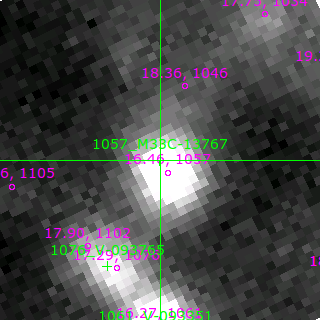 M33C-13767 in filter B on MJD  59904.120