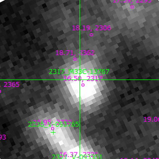 M33C-13767 in filter B on MJD  60262.140