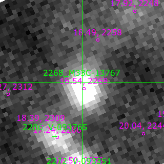 M33C-13767 in filter B on MJD  60506.360