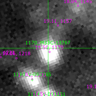 M33C-13767 in filter B on MJD  60651.160