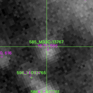 M33C-13767 in filter I on MJD  60290.170