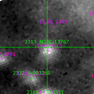 M33C-13767 in filter I on MJD  60533.380