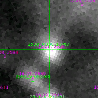 M33C-13767 in filter R on MJD  57634.360