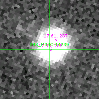 M33C-14239 in filter B on MJD  58043.110